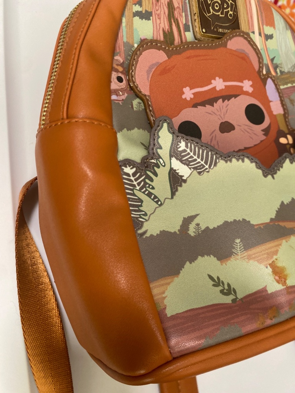Loungefly Funko POP! Star Wars Ewok Wicket Mini Backpack - Picture 6 of 10
